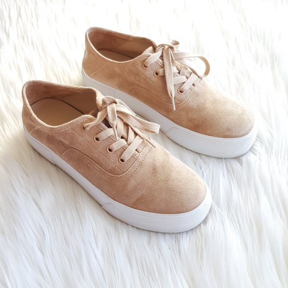 Vince Shoes - Vince Rose Suede Copley Sneakers
